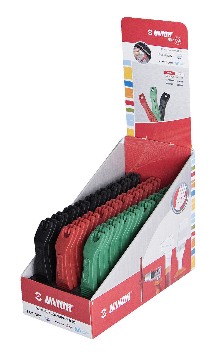 Unior Sada montpák v krabici, 27 párů, černé, zelené, červené