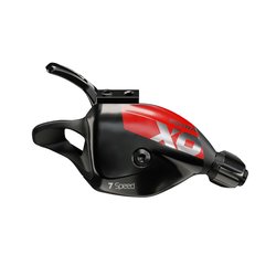 Řadící páčka SRAM X01DH, 7rychl., zadní včetně objímky, červená, A2