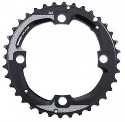 Převodník MTB 36T 104 AL5 2X11 MEDIUM PIN BLAST BLACK
