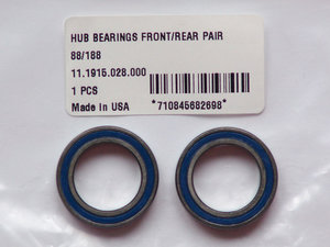 WHEEL HUB BEARINGS FRONT OR REAR ZIPP 88/188 PAIR