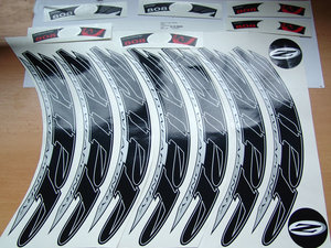 Decal Set 808/Disc Black 700C Complete for One Tubular or Clincher