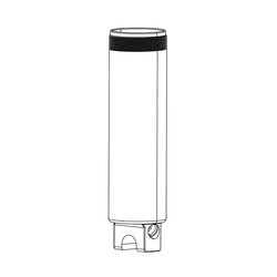 REAR SHOCK DAMPER BODY/IFP - BEARING EYELET 55MM(INCLUDES DAMPER BODY, IFP, VALVE CORE & C