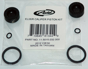 DISC BRAKE CALIPER PISTON KIT - (INCLUDES 2-21mm CALIPER PISTONS & SEALS) - ELIXIR