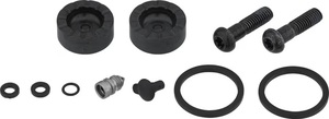 DISC BRAKE CALIPER PISTON SERVICE KIT - (INCLUDES 2 PISTONS, 2 BLACK TITANIUM BOLTS, SEALS