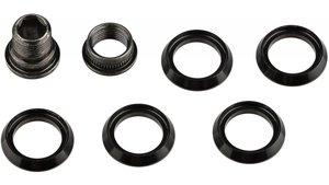 CRANK CHAINRING SPACERS (QTY 5) INCLUDING HIDDEN BOLT/NUT KIT FOR CX1 CHAINRING