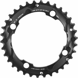 Převodník MTB 34T 104 AL5 2X10 MEDIUM PIN BLAST BLACK