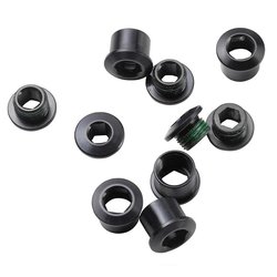 CRANK CHAINRING BOLT KIT 4-ARM STEEL/STEEL BLACK INCLUDING SET BOLT AND NUTS EAGLE EMTB