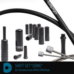 capgo BL řadící set "dlouhý" pro Shimano/Sram MTB & ATB/Road, černý