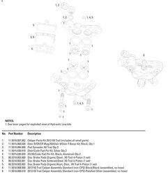 Brzdové destičky organika/ocel, (Quiet), 1 pár - Trail/Guide/G2