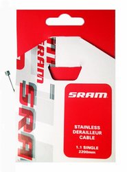 SRAM ocelové řadící lanko 1.1, délka 3100mm pro TT a Tandem, 1ks