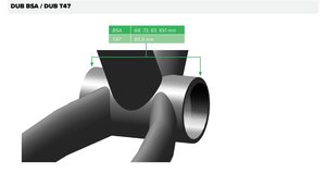 Středová osa DUB T47 (silniční) 85.5mm