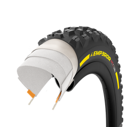 Plášť Pirelli Scorpion™ EMPEROR Team Edition, 27.5x2.4, DualWALL, 2x120tpi, Soft, žlutý